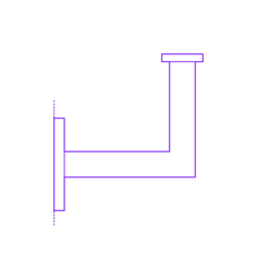 Buildings Handrails Bracket Square Line Art Svg Vector, Free Vectors File